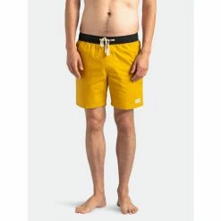 Banks Journal Primary Elastic Boardshort Swimwear Dark Mustard -Banks Journal store unnamed file 1038