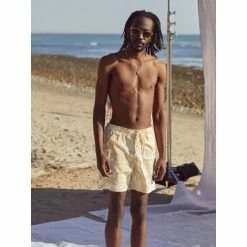 Banks Journal Williamsburg Elastic Boardshort Swimwear Light Lemon -Banks Journal store unnamed file 1044