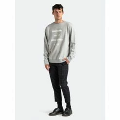 Banks Journal Passport Printed Fleece Sweatshirts, Sweaters & Hoodies Heather Grey -Banks Journal store unnamed file 1049