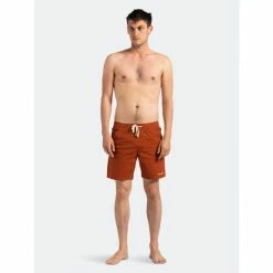 Banks Journal Label Elastic Boardshort Swimwear Baked Clay -Banks Journal store unnamed file 1060