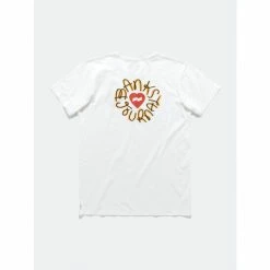 Banks Journal Heart Stamp Classic Tee Shirt Tops Off White
