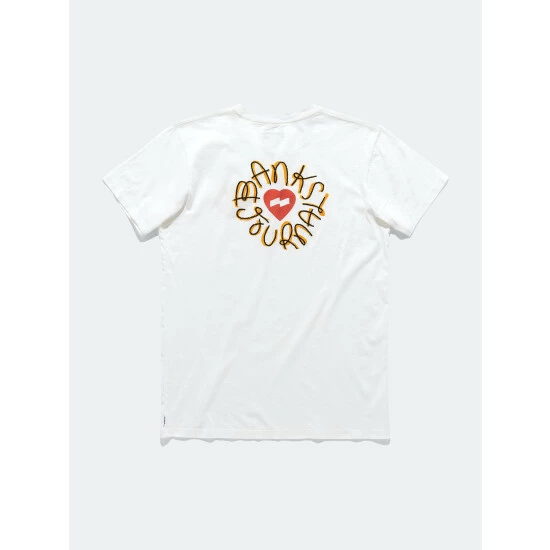 Banks Journal Heart Stamp Classic Tee Shirt Tops Off White 3 Banks Journal Heart Stamp Classic Tee Shirt Tops Off White