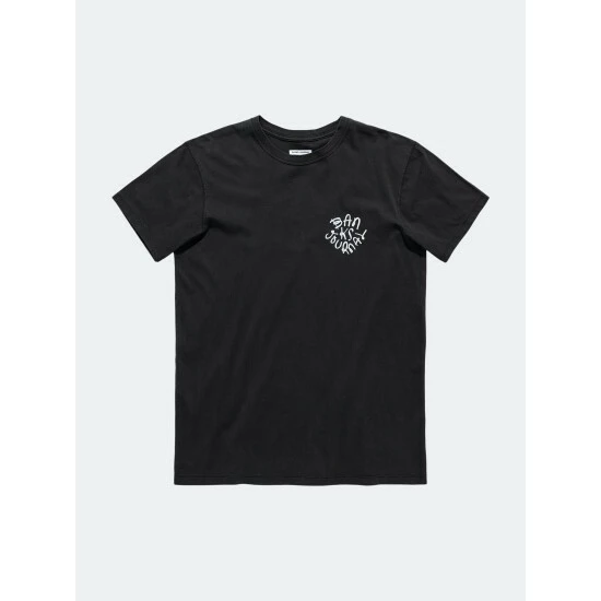 Banks Journal Heart Stamp Classic Tee Shirt Tops Dirty Black 4 Banks Journal Heart Stamp Classic Tee Shirt Tops Dirty Black - Image 2
