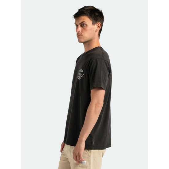 Banks Journal Heart Stamp Classic Tee Shirt Tops Dirty Black 7 Banks Journal Heart Stamp Classic Tee Shirt Tops Dirty Black - Image 5
