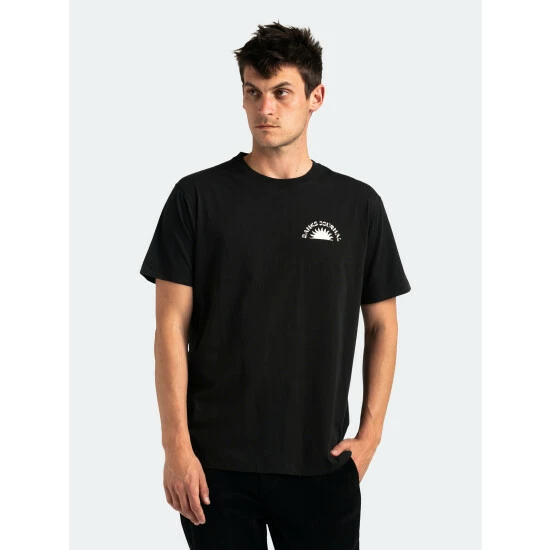 Banks Journal Beams Classic Tee Shirt Tops Dirty Black 5 Banks Journal Beams Classic Tee Shirt Tops Dirty Black - Image 3