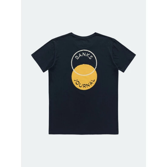 Banks Journal Compass Faded Tee Shirt Tops Dirty Denim 3 Banks Journal Compass Faded Tee Shirt Tops Dirty Denim