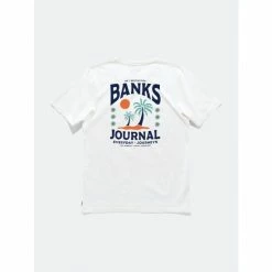 Banks Journal Angeles Tee Shirt Tops Off White