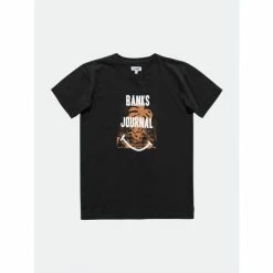 Banks Journal Fronds Faded Tee Shirt Tops Dirty Black