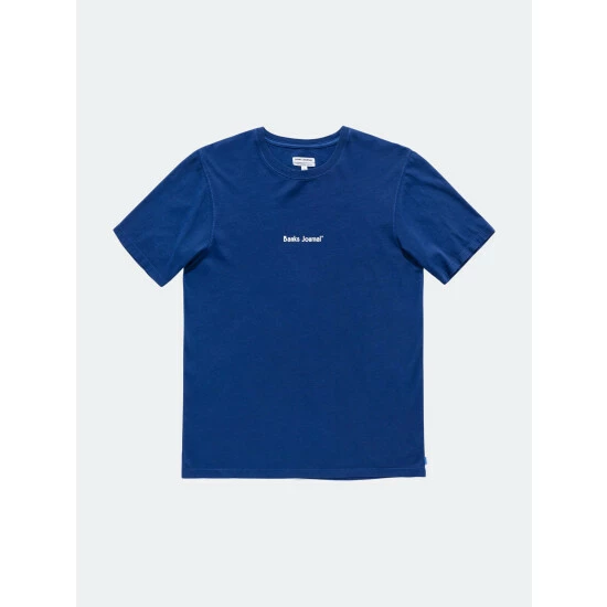 Banks Journal Heading Faded Tee Shirt Tops Deep Royal 3 Banks Journal Heading Faded Tee Shirt Tops Deep Royal