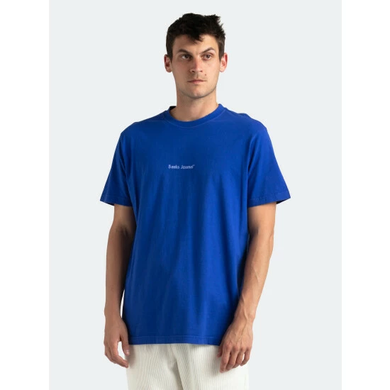 Banks Journal Heading Faded Tee Shirt Tops Deep Royal 4 Banks Journal Heading Faded Tee Shirt Tops Deep Royal - Image 2