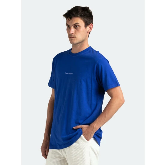 Banks Journal Heading Faded Tee Shirt Tops Deep Royal 6 Banks Journal Heading Faded Tee Shirt Tops Deep Royal - Image 4