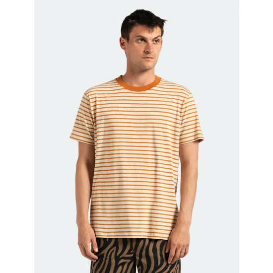 Banks Journal Fridays Deluxe Tee Shirt Tops Tobacco 4 Banks Journal Fridays Deluxe Tee Shirt Tops Tobacco - Image 2