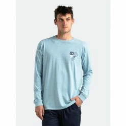 Banks Journal Decoded L/S Tee Shirt Tops Aqua Blue -Banks Journal store unnamed file 1224