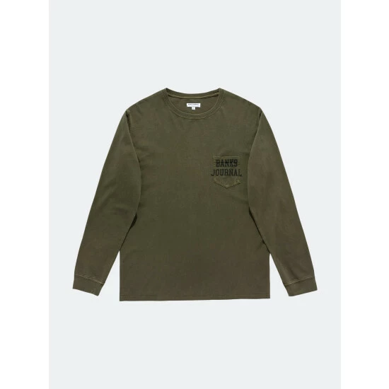 Banks Journal Defender L/S Tee Shirt Tops Army 3 Banks Journal Defender L/S Tee Shirt Tops Army