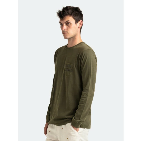 Banks Journal Defender L/S Tee Shirt Tops Army 6 Banks Journal Defender L/S Tee Shirt Tops Army - Image 4