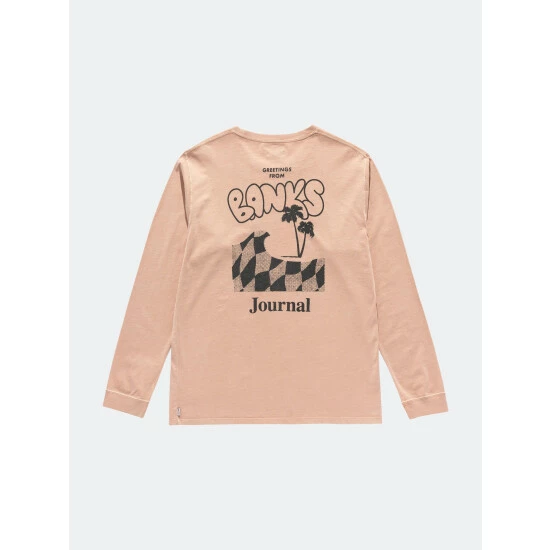 Banks Journal Calypso L/S Tee Shirt Tops Husk 3 Banks Journal Calypso L/S Tee Shirt Tops Husk