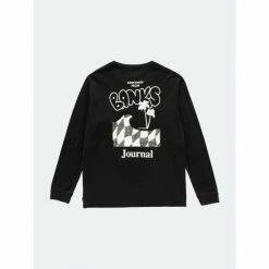 Banks Journal Calypso L/S Tee Shirt Tops Dirty Black