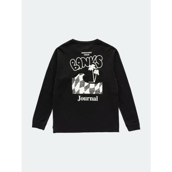 Banks Journal Calypso L/S Tee Shirt Tops Dirty Black 3 Banks Journal Calypso L/S Tee Shirt Tops Dirty Black