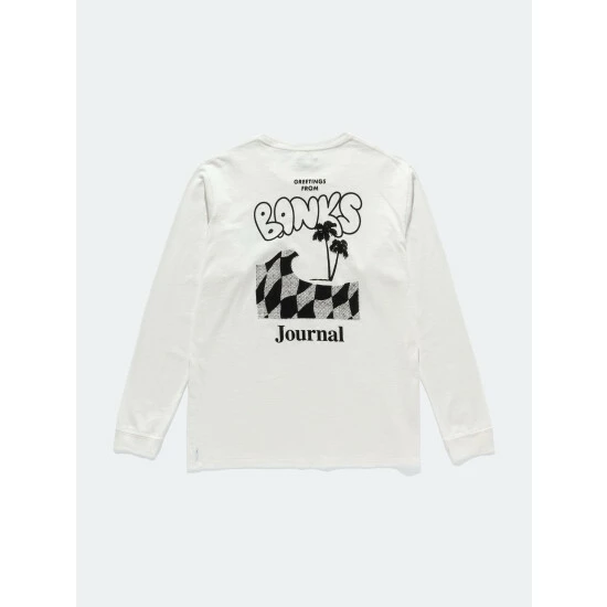 Banks Journal Calypso L/S Tee Shirt Tops Off White 3 Banks Journal Calypso L/S Tee Shirt Tops Off White