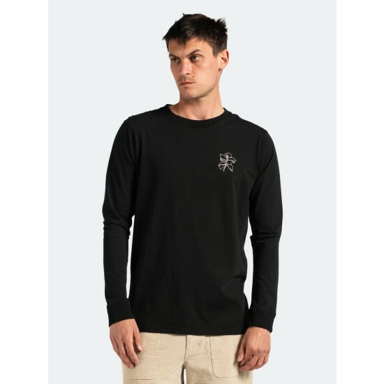 Banks Journal Form L/S Tee Shirt Tops Dirty Black 5 Banks Journal Form L/S Tee Shirt Tops Dirty Black - Image 3