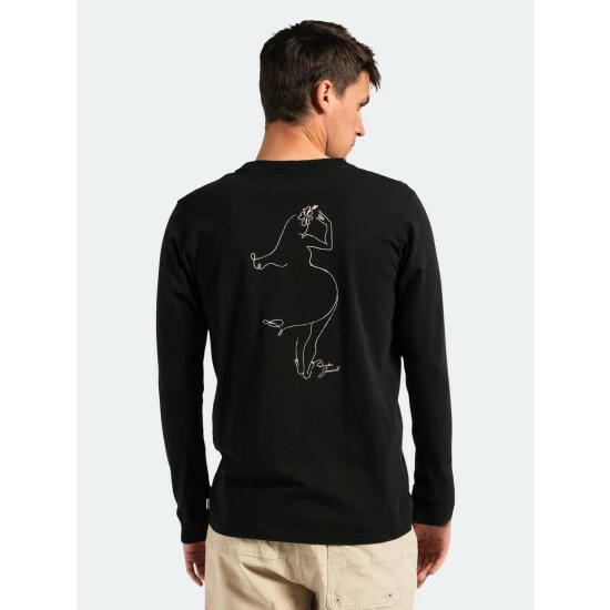 Banks Journal Form L/S Tee Shirt Tops Dirty Black 6 Banks Journal Form L/S Tee Shirt Tops Dirty Black - Image 4