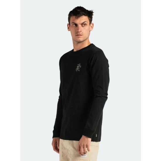 Banks Journal Form L/S Tee Shirt Tops Dirty Black 7 Banks Journal Form L/S Tee Shirt Tops Dirty Black - Image 5
