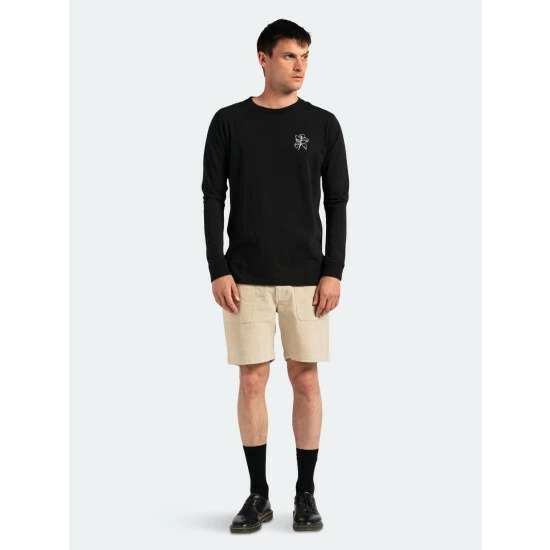 Banks Journal Form L/S Tee Shirt Tops Dirty Black 8 Banks Journal Form L/S Tee Shirt Tops Dirty Black - Image 6