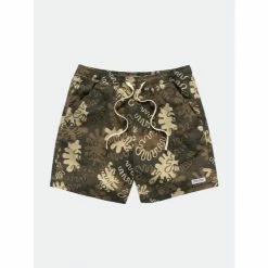 Banks Journal Camino Elastic Boardshort Swimwear Dark Olive