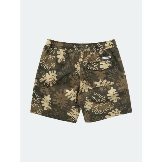 Banks Journal Camino Elastic Boardshort Swimwear Dark Olive 4 Banks Journal Camino Elastic Boardshort Swimwear Dark Olive - Image 2