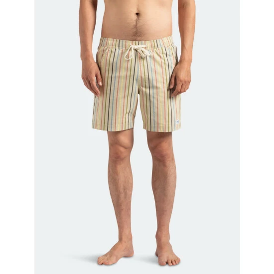 Banks Journal Birmingham Elastic Boardshort Swimwear Bone 5 Banks Journal Birmingham Elastic Boardshort Swimwear Bone - Image 3