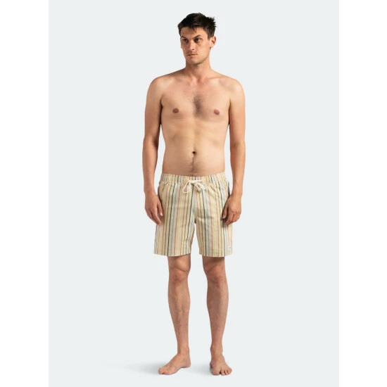 Banks Journal Birmingham Elastic Boardshort Swimwear Bone 8 Banks Journal Birmingham Elastic Boardshort Swimwear Bone - Image 6
