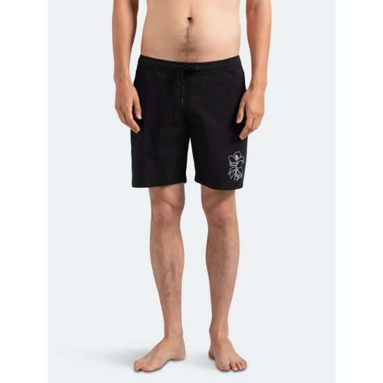 Banks Journal Form Elastic Boardshort Swimwear Dirty Black 5 Banks Journal Form Elastic Boardshort Swimwear Dirty Black - Image 3