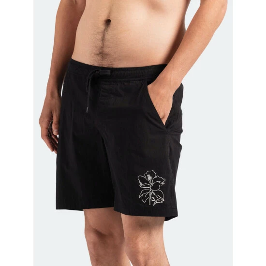 Banks Journal Form Elastic Boardshort Swimwear Dirty Black 6 Banks Journal Form Elastic Boardshort Swimwear Dirty Black - Image 4