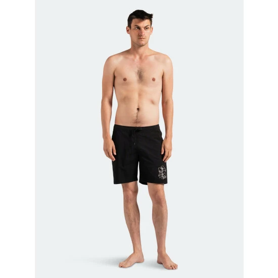 Banks Journal Form Elastic Boardshort Swimwear Dirty Black 8 Banks Journal Form Elastic Boardshort Swimwear Dirty Black - Image 6