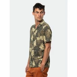Banks Journal Camino S/S Woven Shirt Tops Dark Olive -Banks Journal store unnamed file 1350