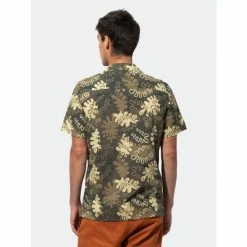 Banks Journal Camino S/S Woven Shirt Tops Dark Olive -Banks Journal store unnamed file 1351