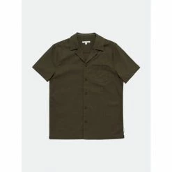 Banks Journal Brighton S/S Woven Shirt Tops Army