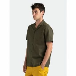 Banks Journal Brighton S/S Woven Shirt Tops Army -Banks Journal store unnamed file 1362