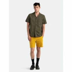 Banks Journal Brighton S/S Woven Shirt Tops Army -Banks Journal store unnamed file 1363