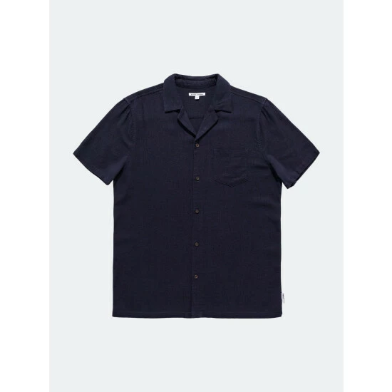 Banks Journal Brighton S/S Woven Shirt Tops Dirty Denim 3 Banks Journal Brighton S/S Woven Shirt Tops Dirty Denim