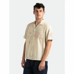 Banks Journal Dahlia S/S Woven Shirt Tops Bone -Banks Journal store unnamed file 1393
