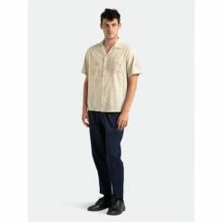Banks Journal Dahlia S/S Woven Shirt Tops Bone -Banks Journal store unnamed file 1394