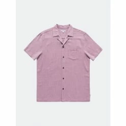 Banks Journal Brighton S/S Woven Shirt Tops Pale Lavander