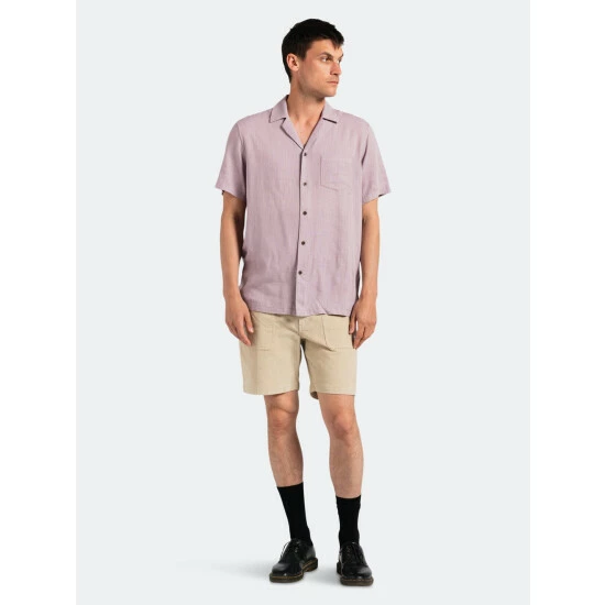 Banks Journal Brighton S/S Woven Shirt Tops Pale Lavander 7 Banks Journal Brighton S/S Woven Shirt Tops Pale Lavander - Image 5