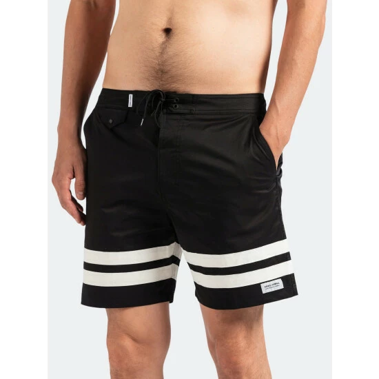 Banks Journal Balboa Boardshort Swimwear Black 6 Banks Journal Balboa Boardshort Swimwear Black - Image 4