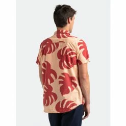Banks Journal Fronds S/S Woven Shirt Tops Peach -Banks Journal store unnamed file 1424