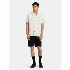 Banks Journal Form S/S Woven Shirt Tops Off White -Banks Journal store unnamed file 1432