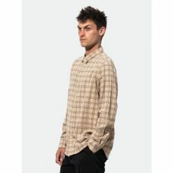 Banks Journal Heights L/S Woven Shirt Shirts Bone -Banks Journal store unnamed file 1450