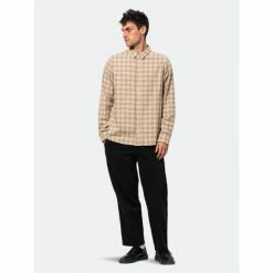 Banks Journal Heights L/S Woven Shirt Shirts Bone -Banks Journal store unnamed file 1452