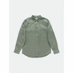 Banks Journal Hastings Linen L/S Woven Shirt Tops Leaf